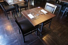 * Dining Room Table 700 x 700 with 2 Leather effect Dining Room Chairs, This lot is located in the