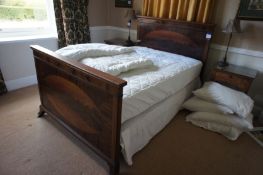 * Double Mahogany Bed. This lot is located in Bedroom Love