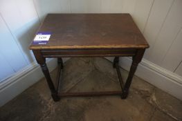 * Small Antique Rectangular Coffee Table. This lot is located in the Small Bar Off Kitchen (Old