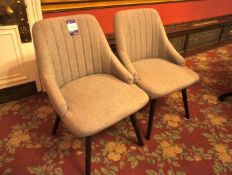 * 2 x Upholstered Meeting/Reception Chairs. This lot is located in the Garden Room