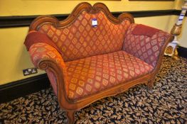 * 2 Seater Antique Upholstered Sofa. This lot is located in the Marble Room