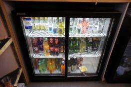 * Klimason Double Door Bottle Fridge and Contents - Soft Drinks, Ciders etc This lot is located in