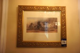 * 2 Various Gilt Framed Pictures. This lot is located in the Stairwell