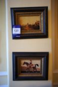 * 2 x Small Animal Scene Pictures. This lot is located in the Reception Area