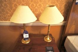 * 2 x Bedside Lamps with Shades. This lot is located in Bedroom Lee