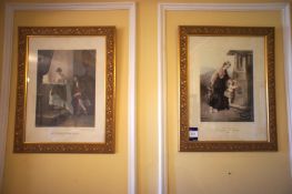 * 2 x Gilt Framed/Glazed Pictures. This lot is located in the Reception Area