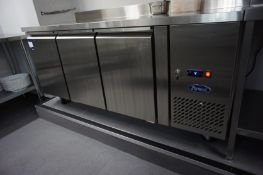 * Atosa Cupboard Refrigeration Unit Stainless Steel. 1800 x 700. This lot is located in the Main
