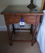 * 2 x Spindle Legged Single Drawer Bedside Tables. This lot is located in Bedroom Love