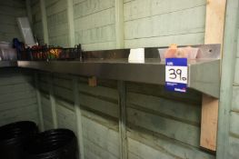 * 2 Wall Mounted Stainless Steel Shelves. This lot is located in the Shed Side of Kitchen