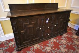 * Antique Mahogany Dining Room Sideboard, 2 Cupboard, 3 Drawer. This lot is located in the Morning