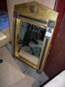 * Large Antique Effect Wall Mirror 1000 x 660mm. This lot is located in the Container.