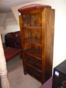 * Five Shelved Open Front Book Case. This lot is located in the Hutten Flat