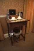 * Oak Barley Twist Legged Occasional Table. This lot is located in Bedroom Lee