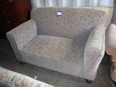 * Upholstered 2 Seater Settee. This lot is located in the Container.