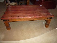 * Large Antique Effect Coffee Table. This lot is located in the Hutten Flat