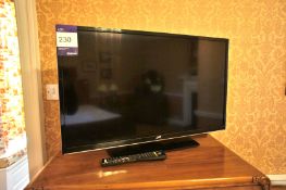 * JVC 30'' Flat Screen TV with Remote. This lot is located in Bedroom Lee