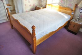 * Pine Double Bed. This lot is located in Bedroom Murray Tait
