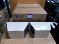 Pair Kef R 800 DS White Speakers (on display) – RRP £900