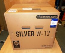 Monitor Audio Silver Series model W12 Subwoofer, rose wood (boxed) – RRP £1,000