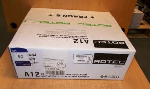 Rotel A12 Stereo Integrated Amplifier, silver (boxed) – RRP £700