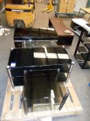 4x Glass Audio/TV Stands/Cabinets