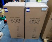 Pair of Bowers & Wilkins 603 Black Speakers (boxed) – RRP £1,249