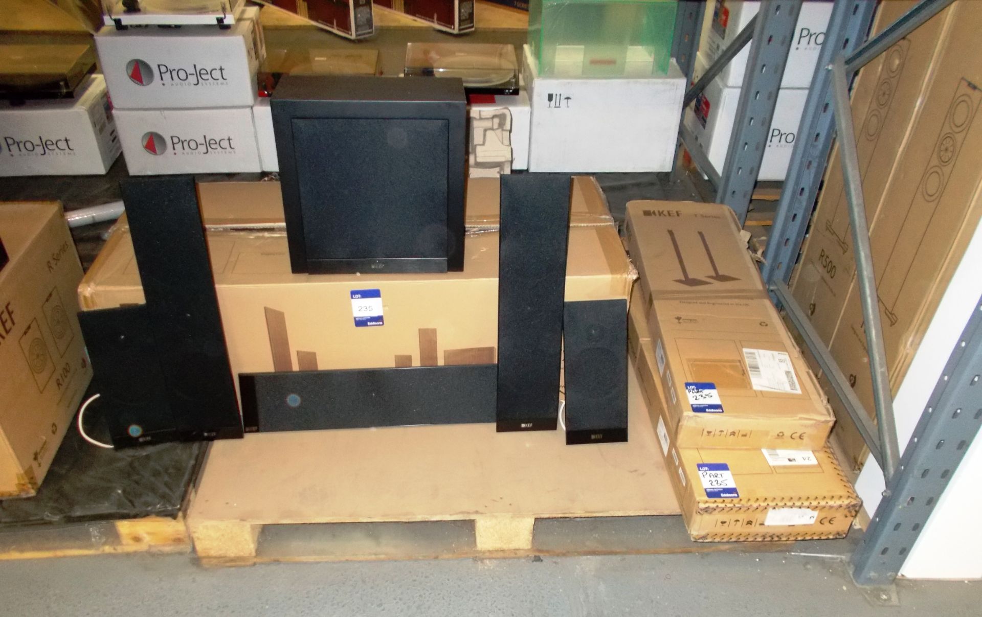 Pair of Kef T Series T205 Surround Sound System and 2x Speaker Stands (ex-display) – RRP £1,599