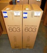 Pair of Bowers & Wilkins 603 Black Speakers (boxed) – RRP £1,249