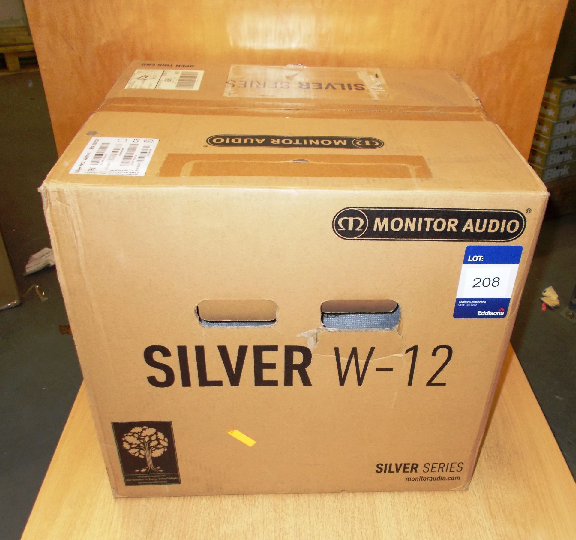 Monitor Audio Silver Series model W12 Subwoofer, rose wood (boxed) – RRP £1,000