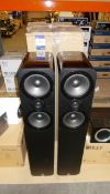Pair of Q Acoustics 3050 Piano Black Floor Standing Speakers (on display) – RRP £399