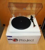 Pro-Ject Debut – Carbon Turntable, white (on display) - RRP £350