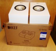 Pair of Kef Q50A White Speakers (on display) – RRP £449