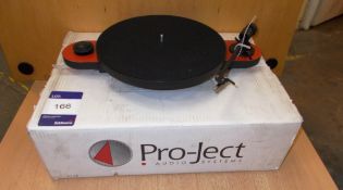 Pro-Ject Elemental Turntable, red (on display) - RRP £175