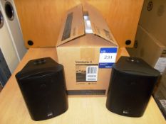 Pair of Kef CI Series model Ventura 4 Black Outdoor Speakers (on display) – RRP £250