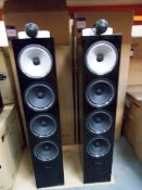 Pair of Bowers & Wilkins 702 S2 Black Speakers (on display) – RRP £3,299