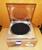 Denon DP-29F Turntable, silver (on display) – RRP £130