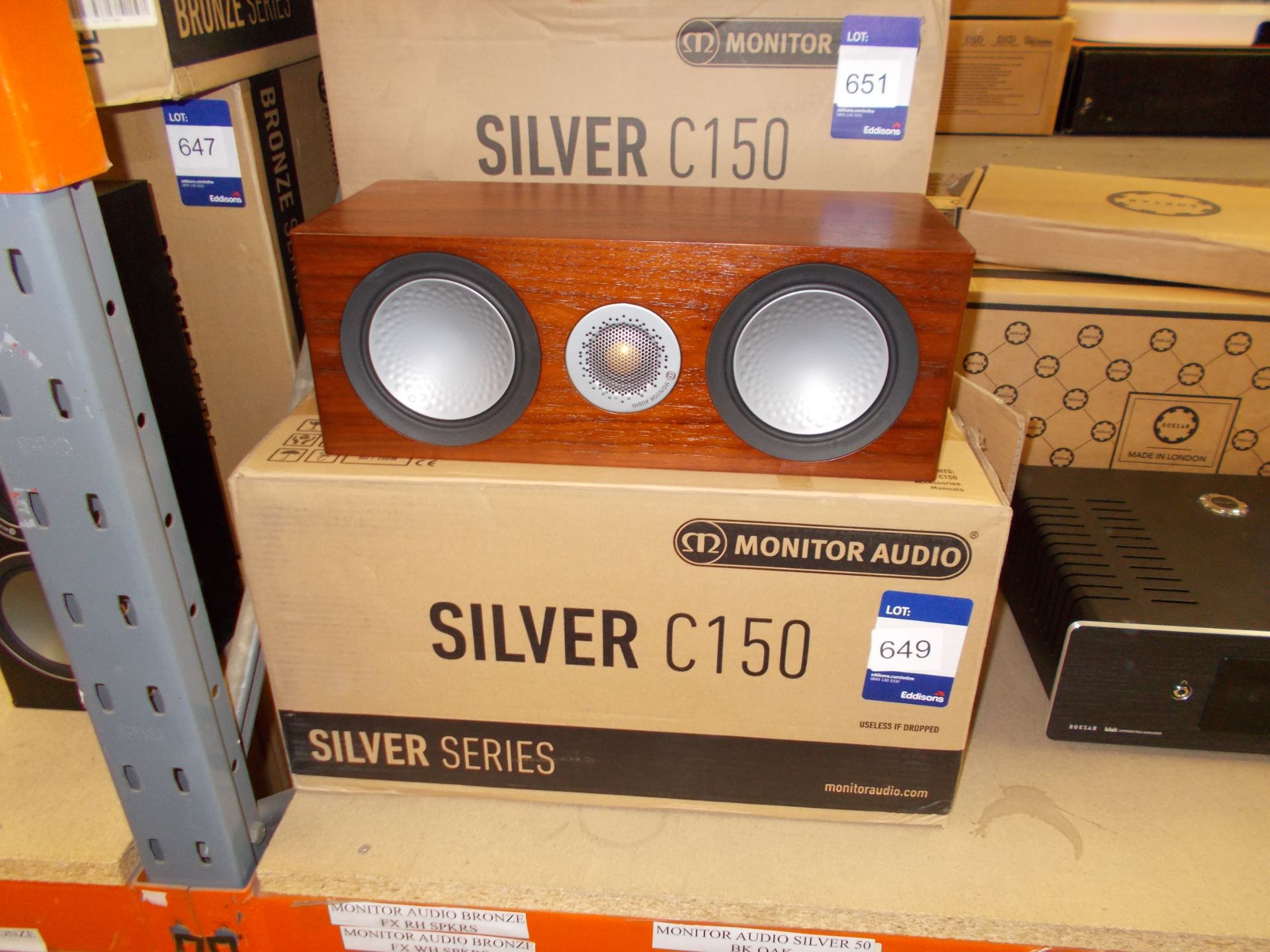 Monitor Audio Walnut Silver C150 Centre Speaker (on display) – RRP £299