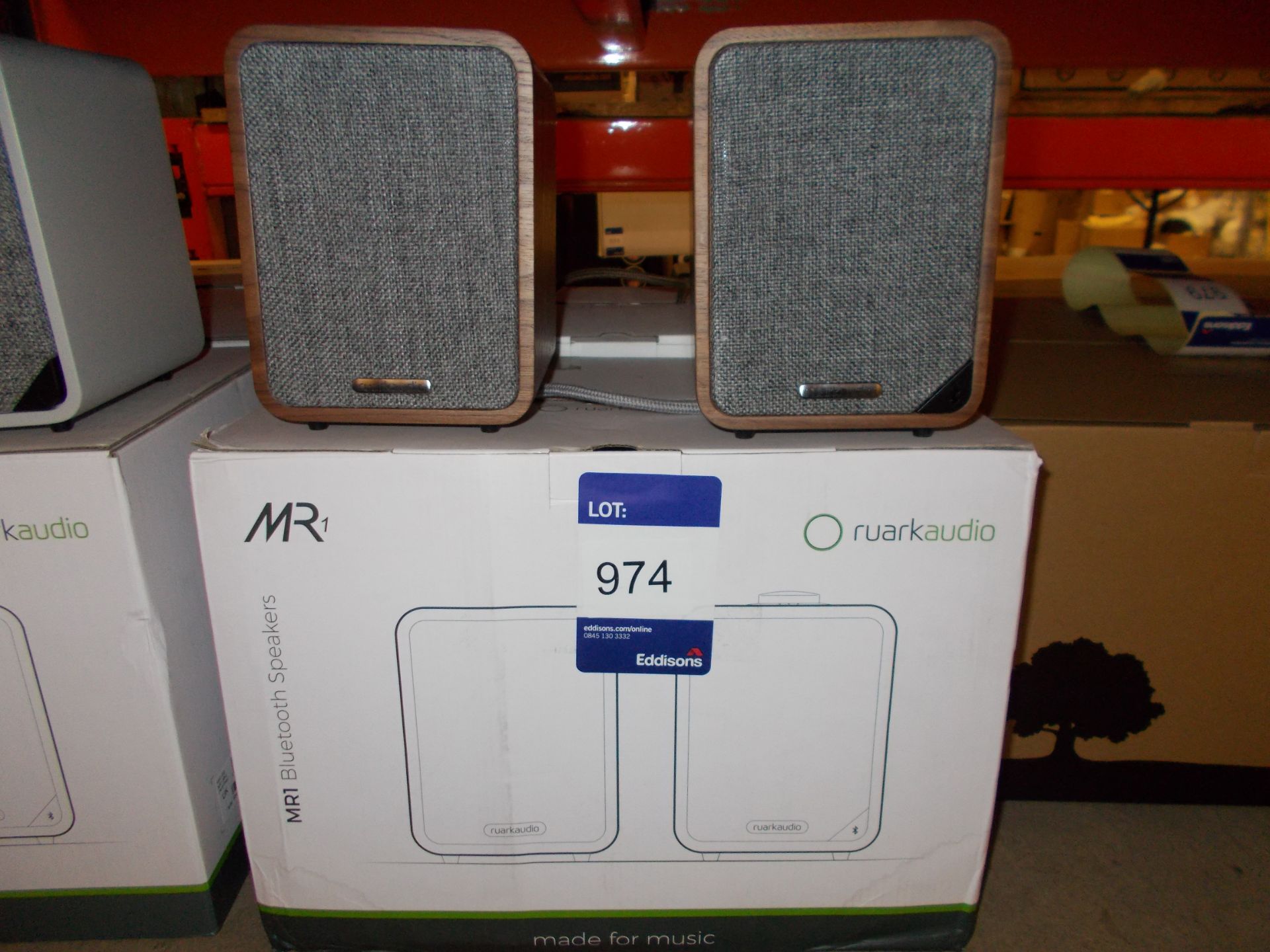 Pair of Ruark MR1 Blue Tooth Speakers, Rich Walnut (on display) – RRP £329