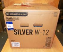 Monitor Audio Silver Series model W12 Subwoofer, rose wood (boxed) – RRP £1,000