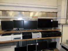 5x Assorted Monitors, to shelf