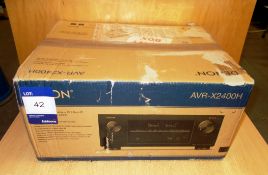 Denon AVR-X2400H Integrated Network AV Receiver (boxed) – RRP £240