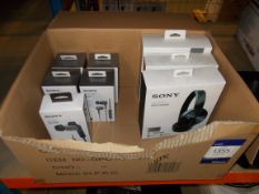 5x Sony XBA-N1AP Headphones (boxed) – RRP £150 each & 3x Sony MDR ZX330 BT Wireless Headphones – RRP