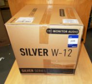 Monitor Audio Silver Series model W12 Subwoofer, rose wood (boxed) – RRP £1,000