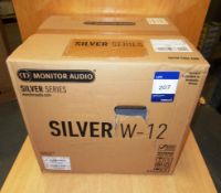 Monitor Audio Silver Series model W12 Subwoofer, rose wood (boxed) – RRP £1,000