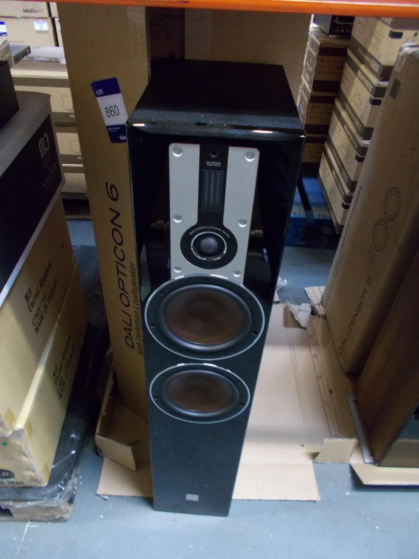 Pair of Dali Optikon 6 Black Ash Speakers (1x on display & 1x boxed) – RRP £1149