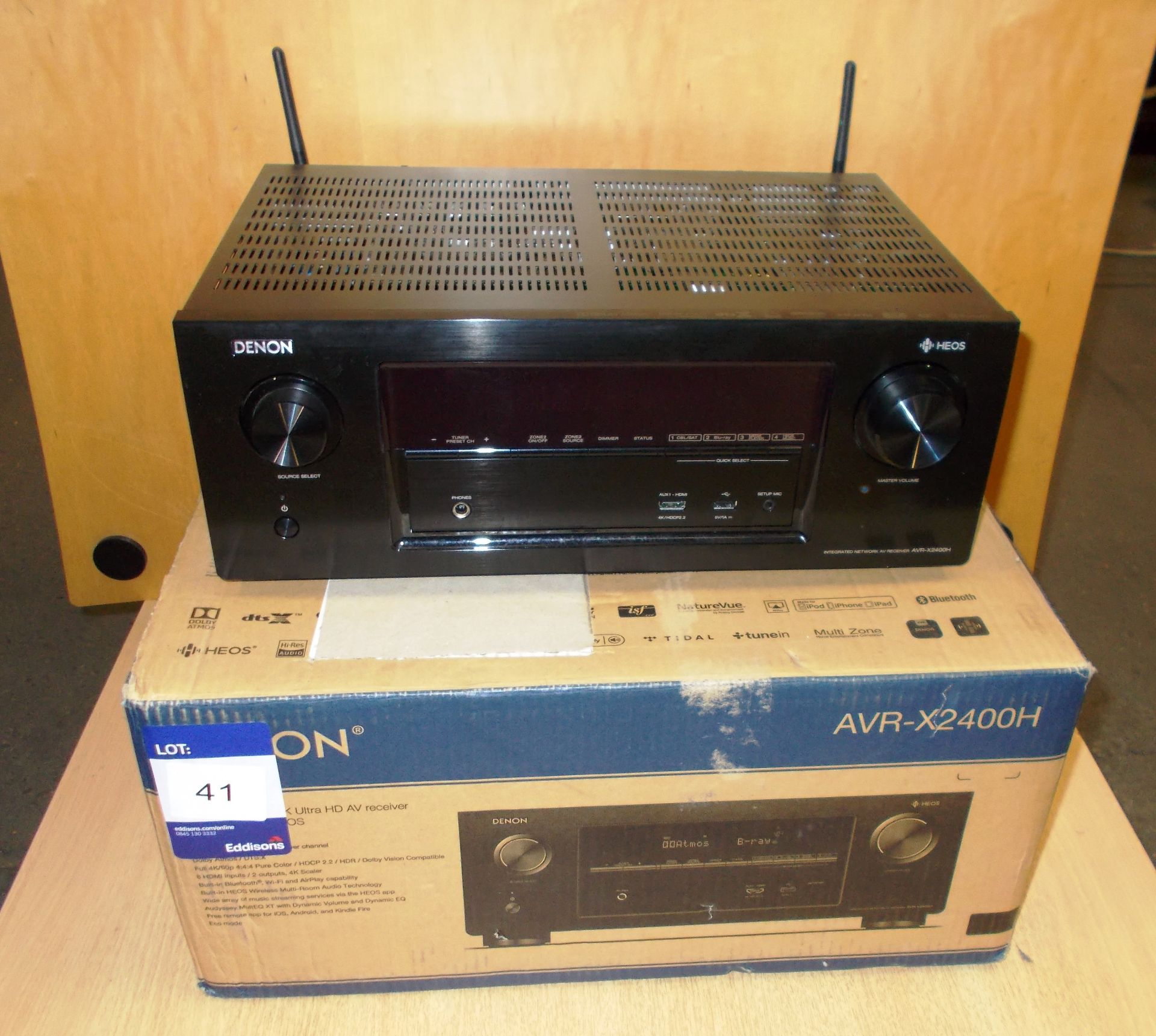 Denon AVR-X2400H Integrated Network AV Receiver (on display) – RRP £240