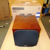 Monitor Audio Silver Series model W12 Subwoofer, rose wood (on display) – RRP £1,000