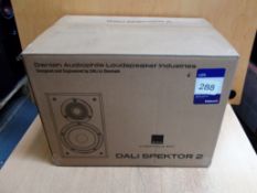 Pair of Dali Spektor 2 Black Ash Speakers (boxed) – RRP £299