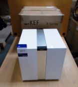 Kef R400B Subwoofer, white, slight damage to top of speaker (on display) – RRP £999