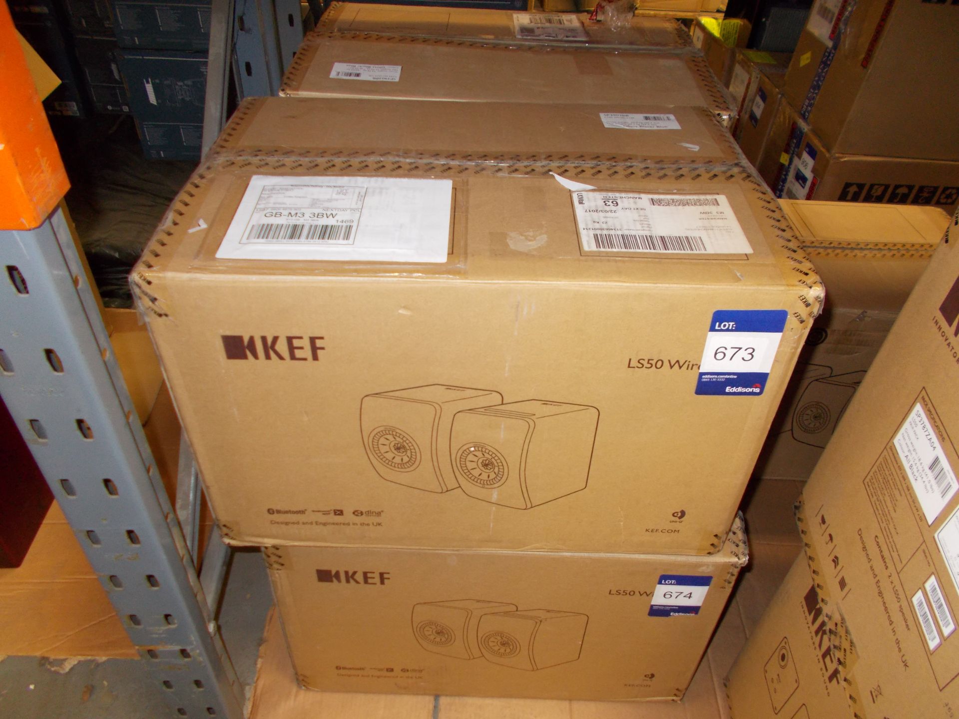 Pair of Kef Black Gloss LS50 Wireless Speakers (boxed) – RRP £800